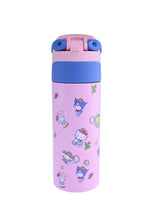 Load image into Gallery viewer, Hello Kitty & Friends All-Over Character Print Pink 24 Oz Stainless Steel Water Bottle