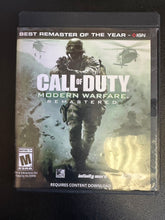 Load image into Gallery viewer, XBOX ONE CALL OF DUTY MODERN WARFARE REMASTERD PREOWNED GAME BROKEN CASE