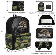 Load image into Gallery viewer, Bioworld Jurassic Park INGEN Camo Backpack Set