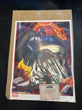 Load image into Gallery viewer, STAR WARS SHADOWS OF THE EMPIRE DARTH VADER POSTER SIGNED AUTOGRAPHED WITH COA 1089/1500 DAMAGED