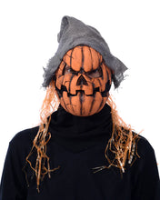 Load image into Gallery viewer, Zagone Studios Smashing Jack Pumpkin Latex Face Mask with Moving Mouth