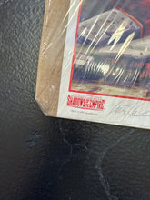 Load image into Gallery viewer, STAR WARS SHADOWS OF THE EMPIRE DARTH VADER POSTER SIGNED AUTOGRAPHED WITH COA 1089/1500 DAMAGED