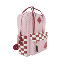 Load image into Gallery viewer, Demon Slayer Logo Cotton Canvas Women's Pink Mini Backpack