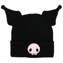 Load image into Gallery viewer, Kuromi 3D Plush Ears Cosplay Beanie