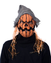 Load image into Gallery viewer, Zagone Studios Smashing Jack Pumpkin Latex Face Mask with Moving Mouth