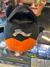 Load image into Gallery viewer, Squishmallow Emily the Bat Halloween Pumpkin Treat Plush Pail NWT
