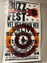 Load image into Gallery viewer, Buzz Fest 5 Nashville October 16 2004 Hatch Show Print Poster Damaged