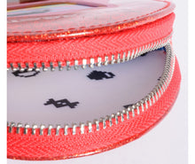 Load image into Gallery viewer, CAKEWORTHY RED GLITTER TAMAGOTCHI ZIP POUCH