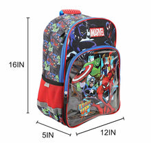 Load image into Gallery viewer, Bioworld Marvel Universe Team Up Youth Backpack 6 Piece Set