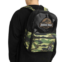 Load image into Gallery viewer, Bioworld Jurassic Park INGEN Camo Backpack Set