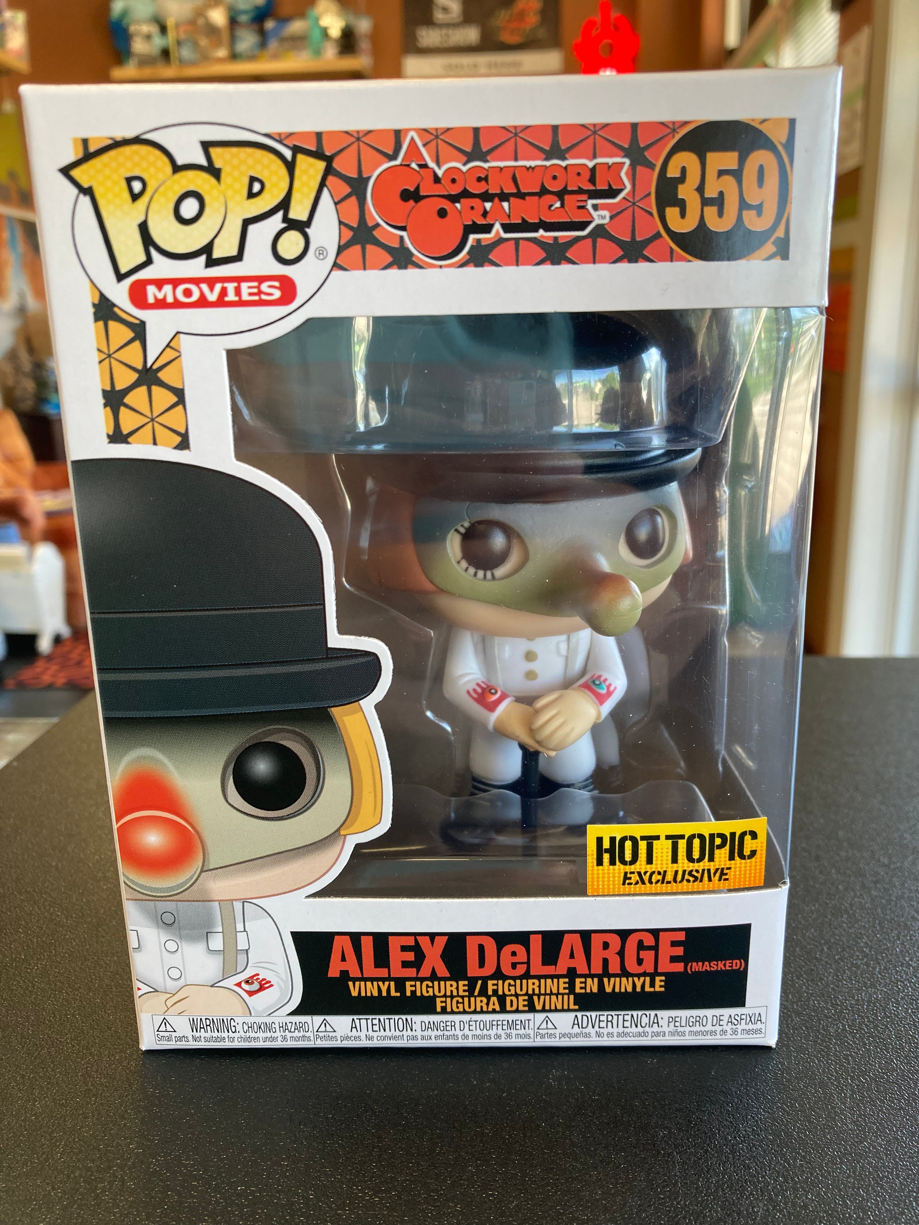 FUNKO POP Alex Delarge (masked) 359 hot topic exclusive