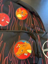 Load image into Gallery viewer, Pokémon Charmander Evolutions Flames Backpack NWOT
