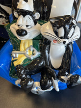 Load image into Gallery viewer, Warner Bros. Studio Store PePe LePew & Penelope Cookie Jar Preowned with Box