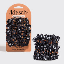 Load image into Gallery viewer, Ruched Satin Scrunchies 5pc Set - Ghosts & Pumpkins