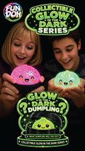 Load image into Gallery viewer, Fun Doh Glow In Dark Mystery (1) Dumpling Squishy Black Basket