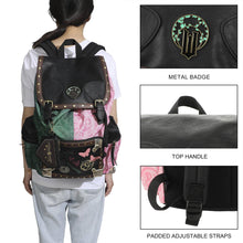 Load image into Gallery viewer, Wicked Magical Icons Spilt 18" Pink & Green Rucksack