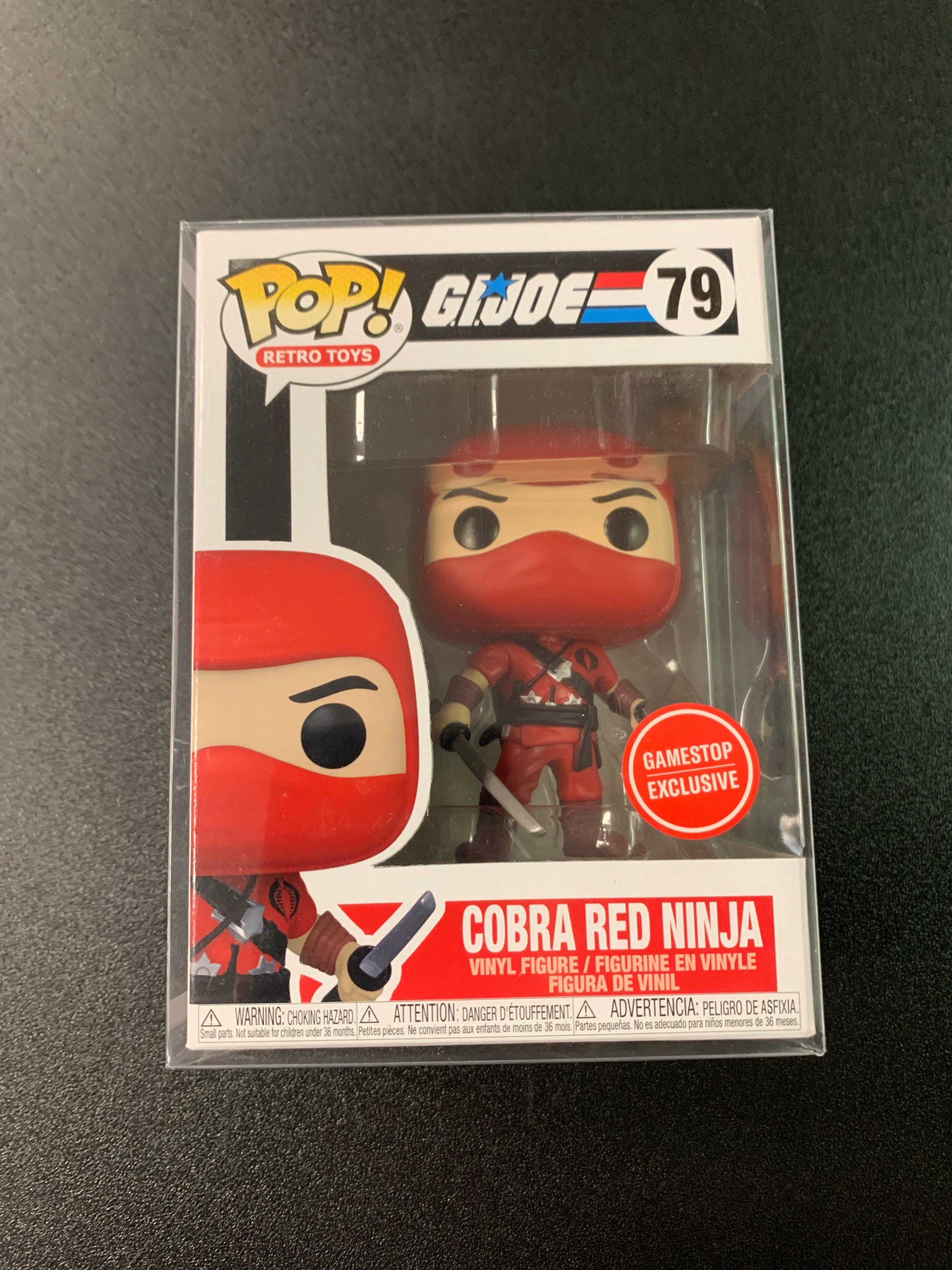 FUNKO POP RETRO TOYS G.I. JOE COBRA RED NINJA GAMESTOP EXCLUSIVE 79