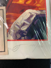 Load image into Gallery viewer, STAR WARS SHADOWS OF THE EMPIRE DARTH VADER POSTER SIGNED AUTOGRAPHED WITH COA 1089/1500 DAMAGED