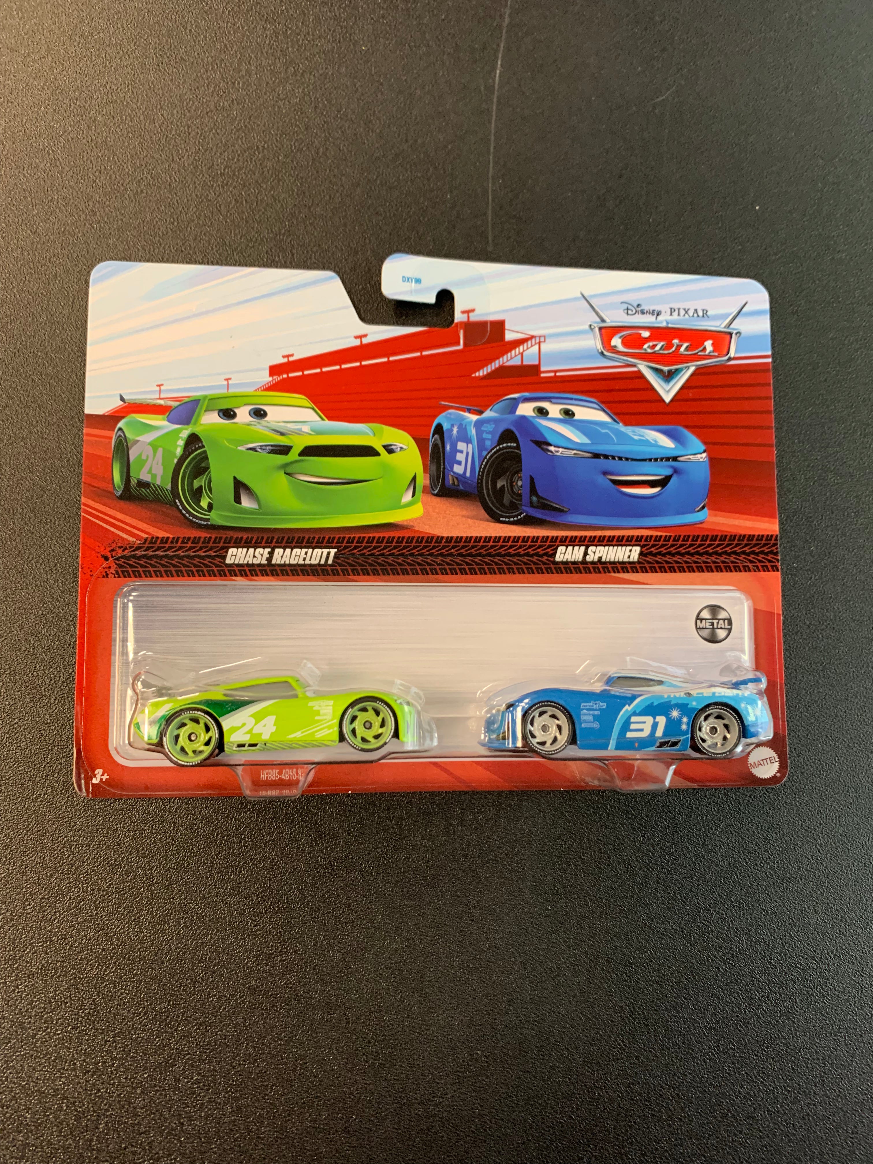 MATTEL DISNEY PIXAR CARS CHASE RACELOTT CAM SPINNER Hitchhiker