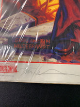 Load image into Gallery viewer, STAR WARS SHADOWS OF THE EMPIRE DARTH VADER POSTER SIGNED AUTOGRAPHED WITH COA 1089/1500 DAMAGED