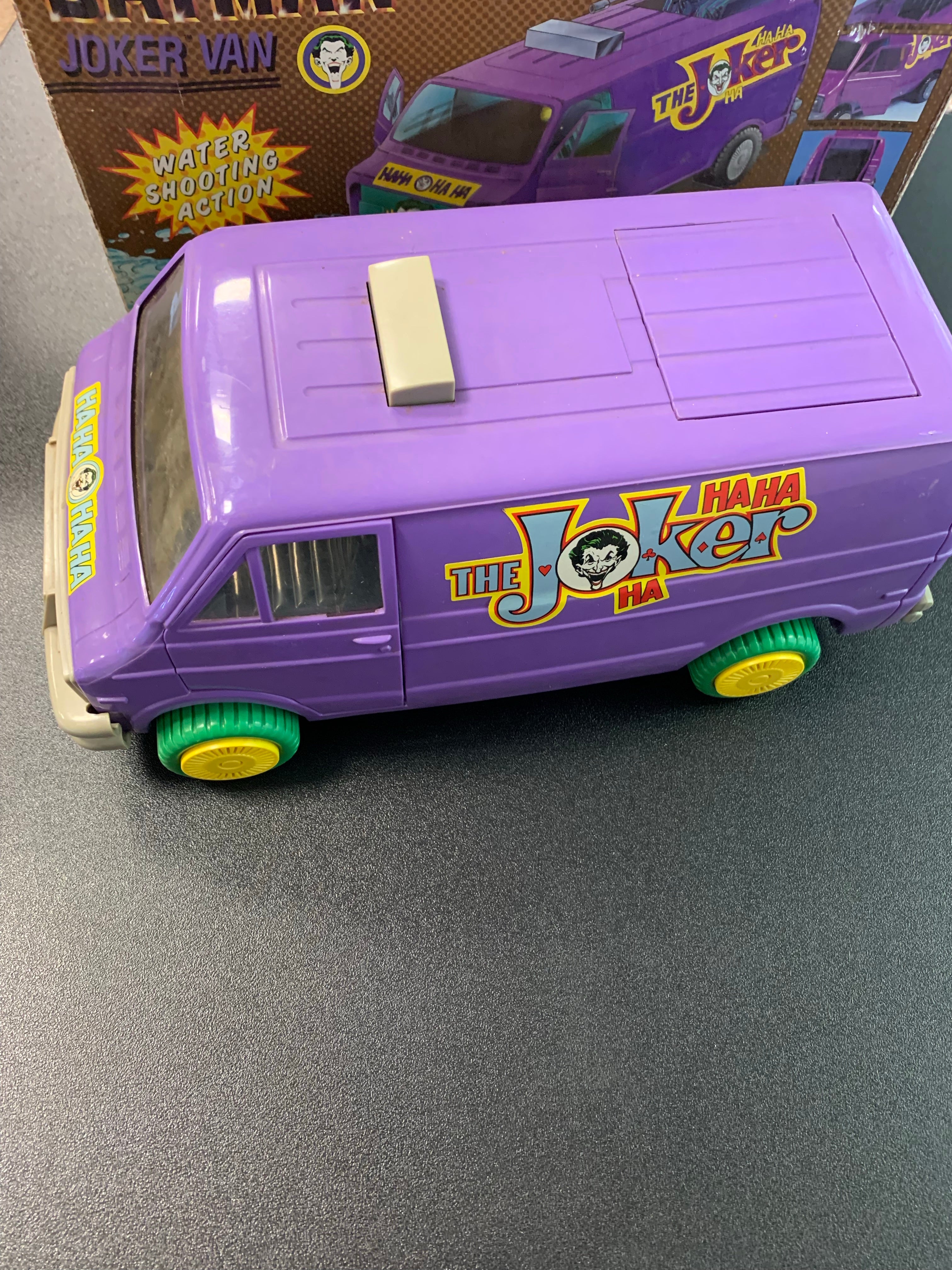 TOY BIZ BATMAN JOKER VAN PREOWNED WITH ORIGINAL BOX – Hitchhiker Toys