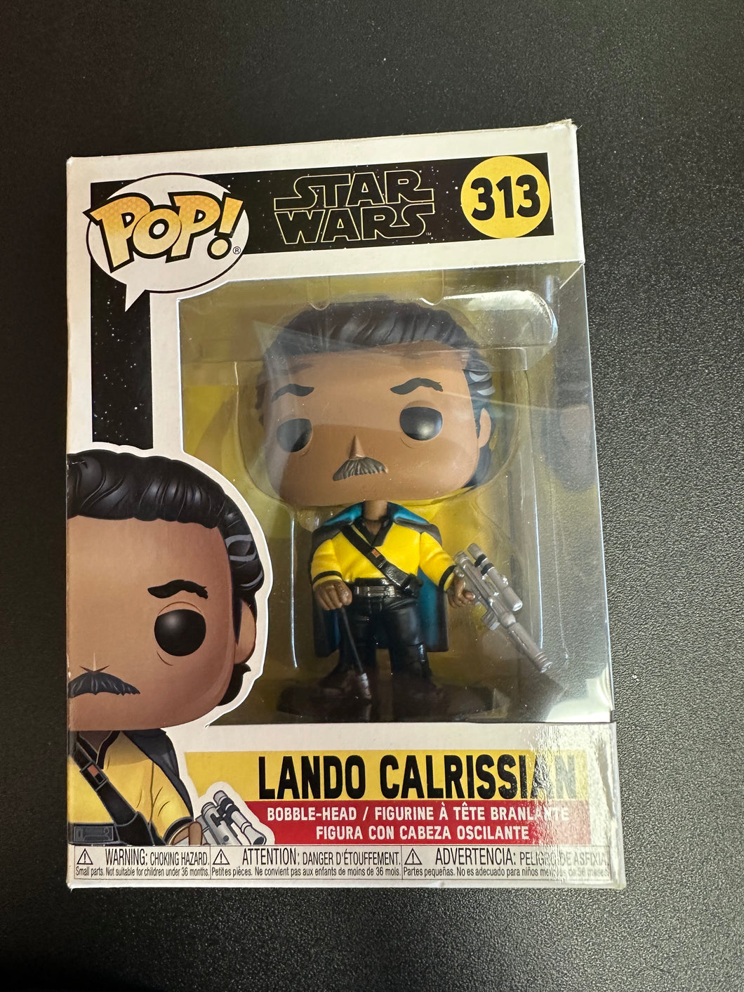 FUNKO POP STAR WARS LANDO CALRISSIAN 313 BOX DAMAGE