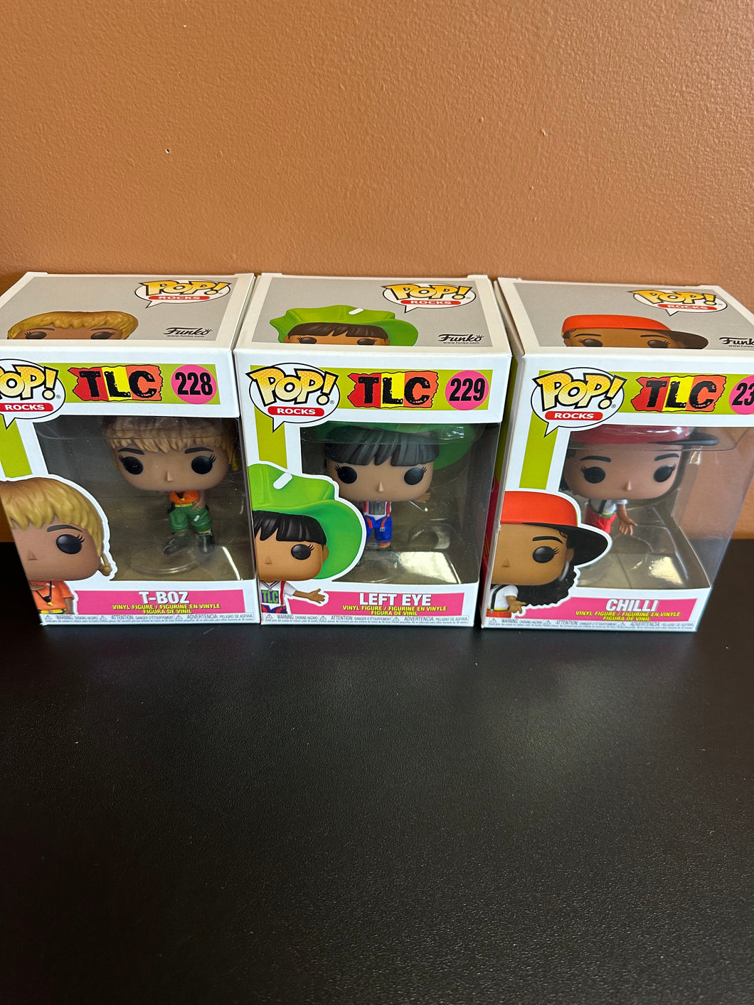 FUNKO POP ROCKS TLC T-BOZ, LEFT EYE, & CHILLI SET OF 3