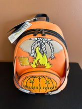 Load image into Gallery viewer, LOUNGEFLY TRICK ‘R TREAT HEAD SAM LIGHT UP MINI BACKPACK
