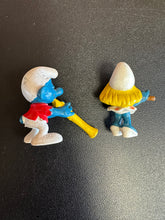 Load image into Gallery viewer, Schleich Peyo Flute Smurfs 2” Figures
