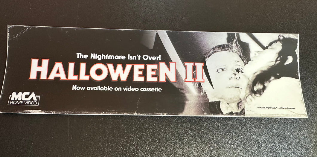 HALLOWEEN II BUMPER STICKER