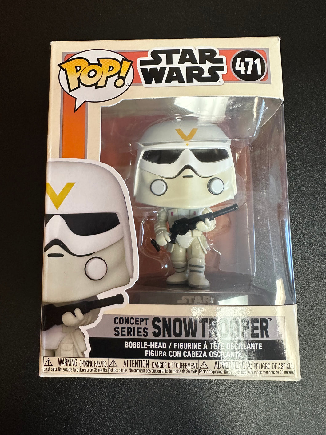 FUNKO POP STAR WARS CONCEPT SERIES SNOWTROOPER 471 BOX DAMAGE