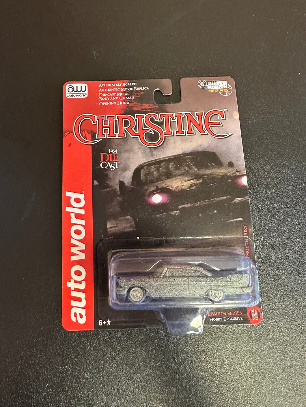 Auto World Christine An Evil 1958 Plymouth Fury Burned 1:64 Diecast