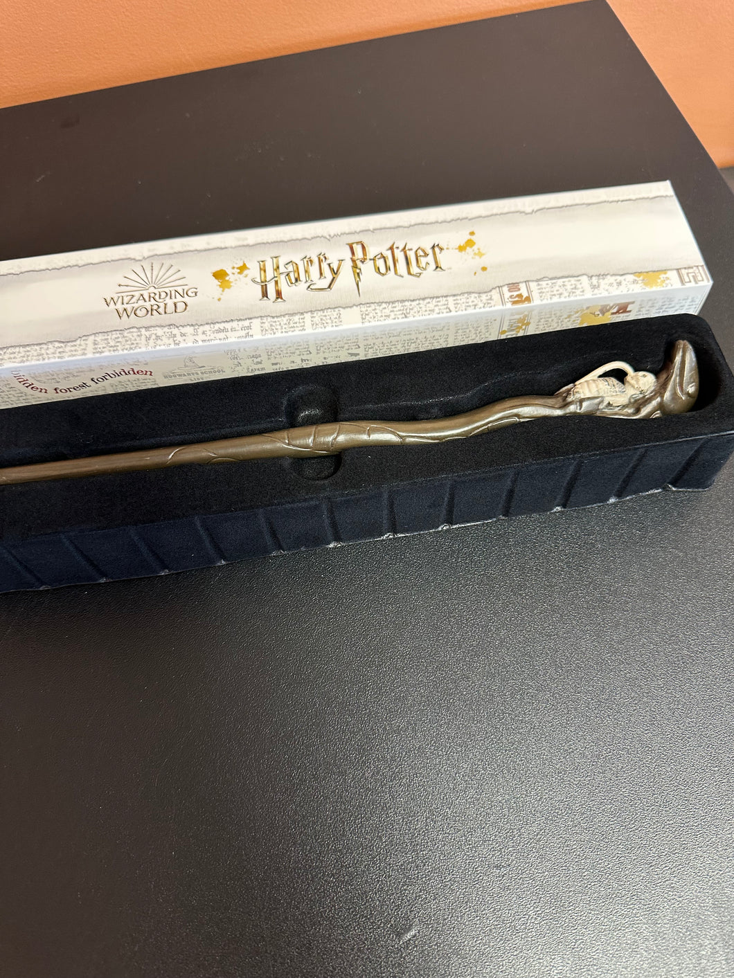 Harry Potter Mystery Wand Series Death Eater Snake Wand with Mini Mask and Stand