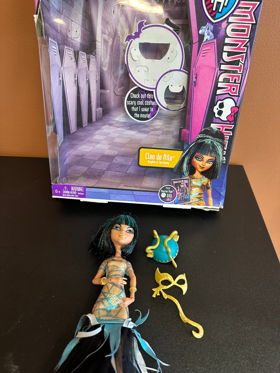 Monster High Ghouls Rule Cleo de Nile Missing Accessories Preowned Doll