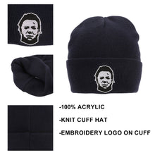 Load image into Gallery viewer, John Carpenter’s Halloween Michael Myers Navy Cuff Beanie
