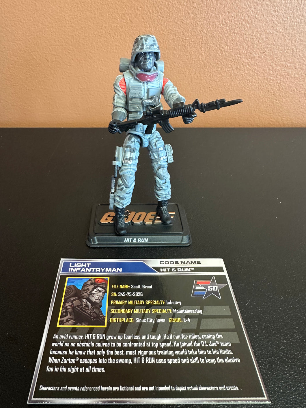 Hasbro G.I. JOE 50th ANNIVERSARY HIT & RUN COMPLETE LOOSE FIGURE