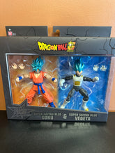 Load image into Gallery viewer, DRAGONBALL SUPER DRAGON STARS SERIES SUPER SAIYAN BLUE GOKU &amp; SUPER SAIYAN BLUE VEGETA 2 PACK RARE EXCLUSIVE SEALED
