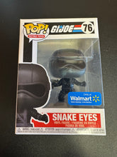 Load image into Gallery viewer, FUNKO POP RETRO TOYS G.I. JOE SNAKE EYES WALMART 76
