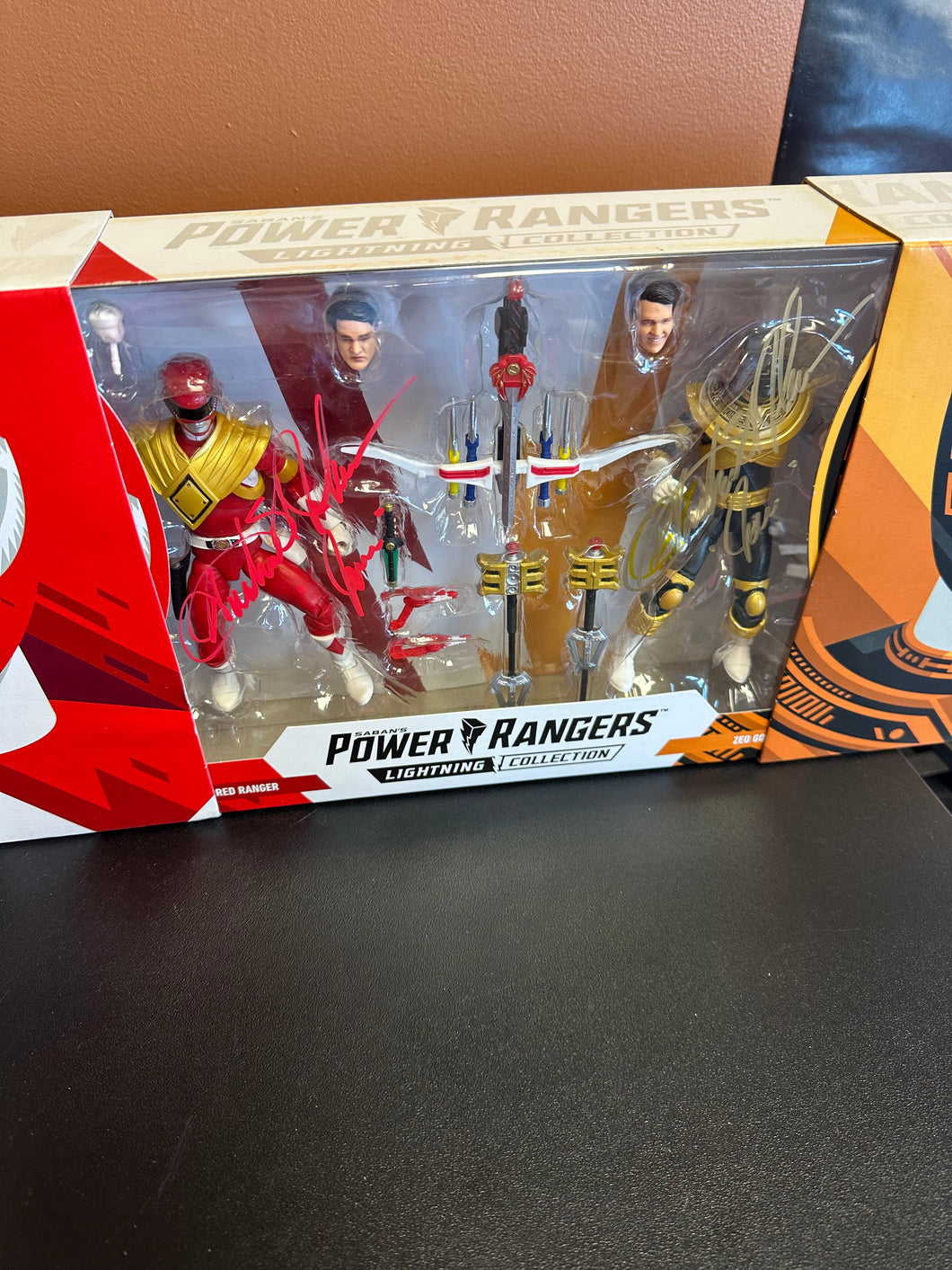 Hasbro Saban’s Power Rangers Lightning Collection Red Ranger & Zeo Gold Signed Austin St. John “Jason” NO COA