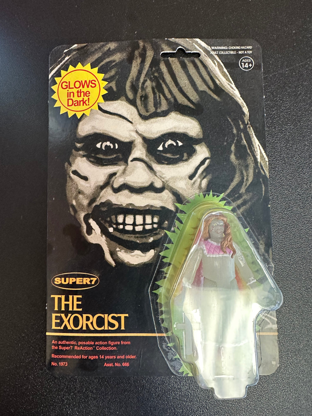 SUPER7 REACTION THE EXORCIST REGAN MACNEIL GITD 3.75”