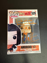 Load image into Gallery viewer, FUNKO POP SIGNED BY CHUCK HUBER DRAGONBALL Z 529 ANROID 17 NO COA
