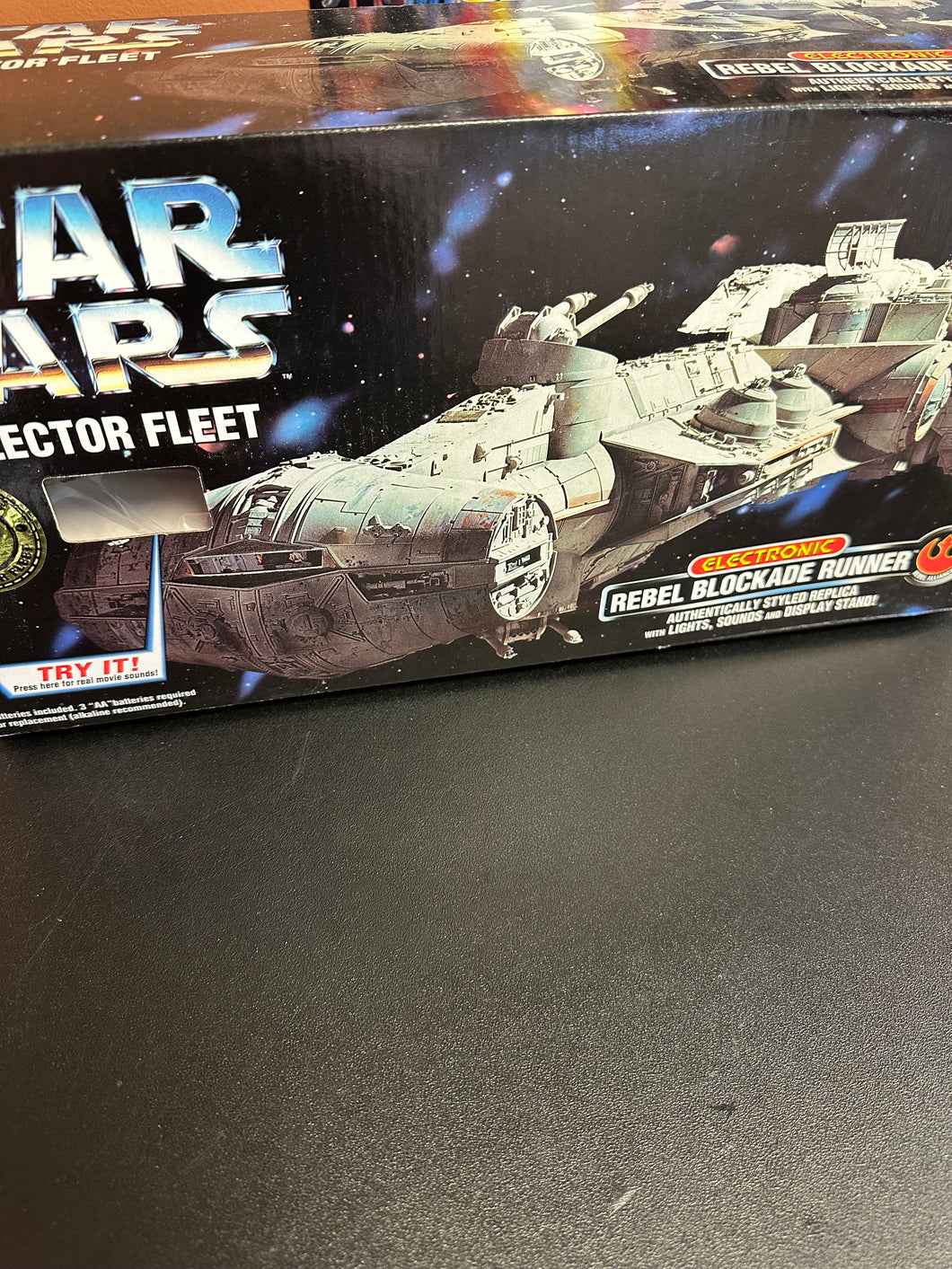 Kenner Star Wars Collector Fleet Electronic Rebel Blockade Runner New in Box Nonworking