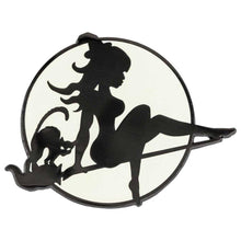Load image into Gallery viewer, Moon Witch Glow Enamel Pin
