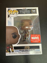 Load image into Gallery viewer, FUNKO POP MARVEL BLACK PANTHER WAKANDA FORVER AYO COLLECTOR CORPS 1121
