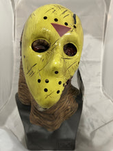 Load image into Gallery viewer, Rubies Deluxe Adult Jason Overhead Latex Mask with Removable Hockey Mask
