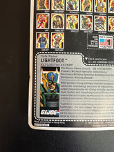 Load image into Gallery viewer, Hasbro G.I. Joe 1987 Lightfoot Explosives Expert on Card Not Mint
