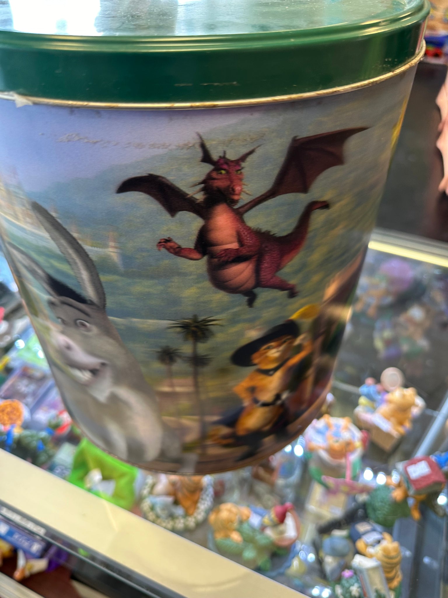 Houston Harvest Shrek 2 3D Holographic Large Popcorn Tin Preowned Hitchhiker Toys Houston Harvest Shrek 2 3D Holographic Large Popcorn Tin Preowned Hitchhiker Toys
