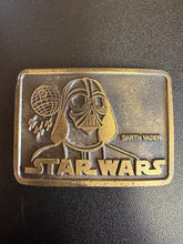 Load image into Gallery viewer, Star Wars Darth Vader Solid Brass Belt Buckle Preowned
