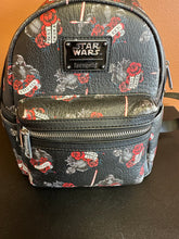 Load image into Gallery viewer, STAR WARS TATTOO KYLO REN LOUNGEFLY MINI BACKPACK PREOWNED
