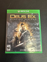 Load image into Gallery viewer, XBOX ONE DEUS EX MANKIND DIVIDED PREOWNED GAME
